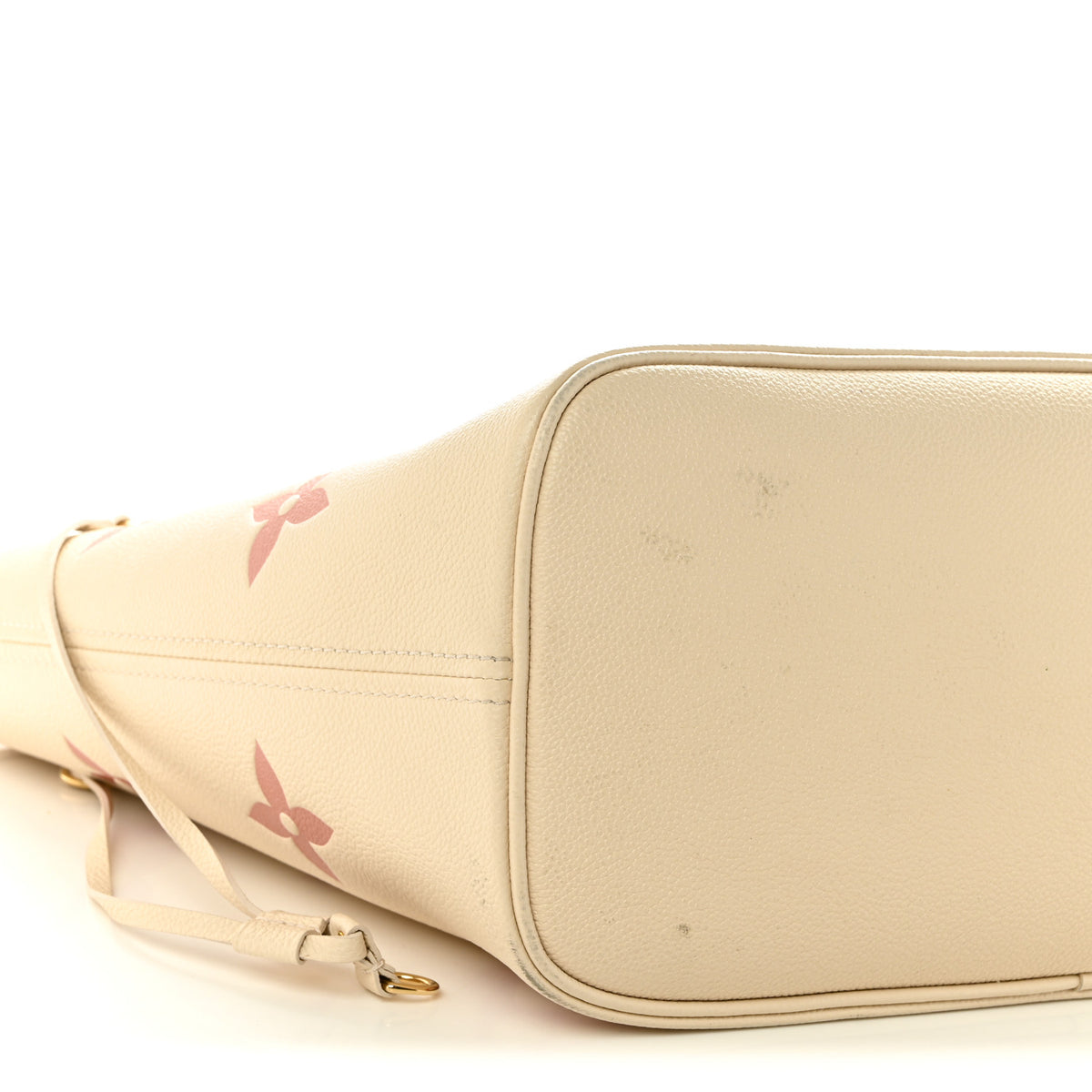Louis Vuitton Empreinte Monogram Giant Neverfull MM   Creme Rose Trianon 9 of 10
