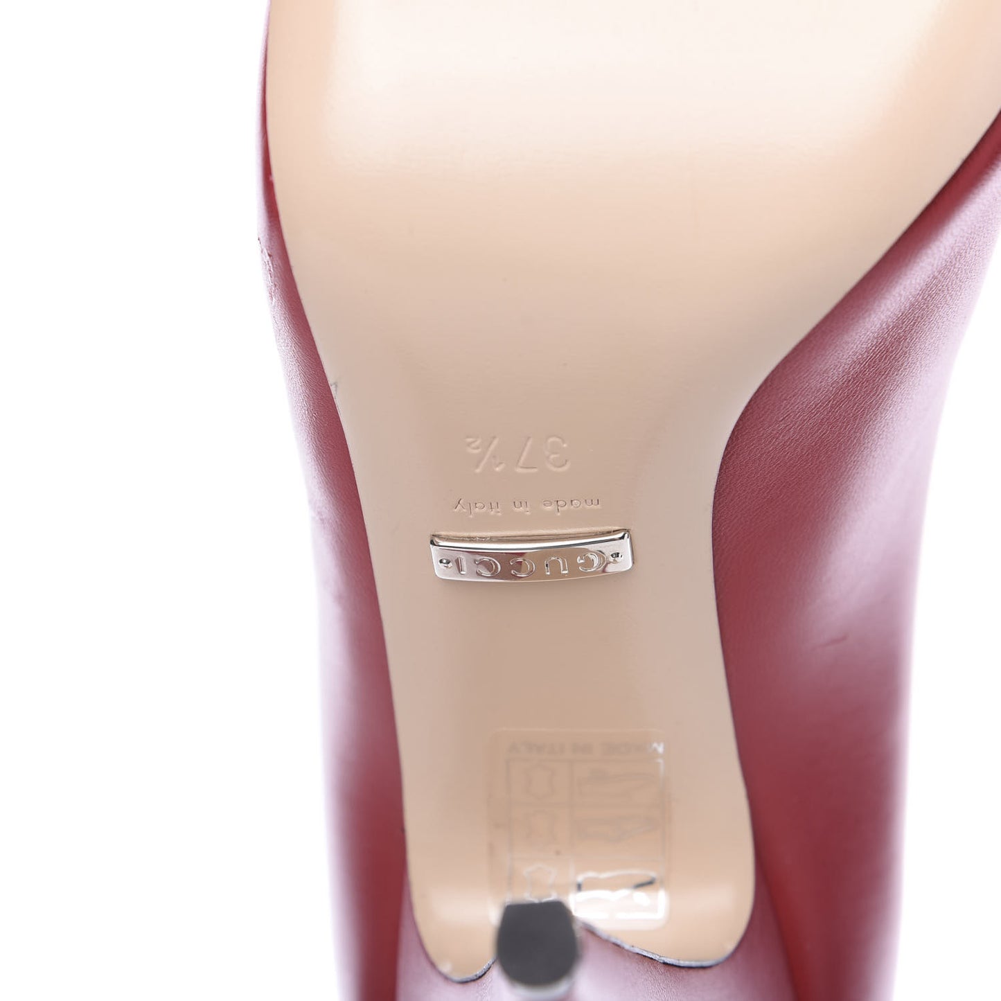 Nappa Bow High Heel Pumps 37.5 Hibiscus Red