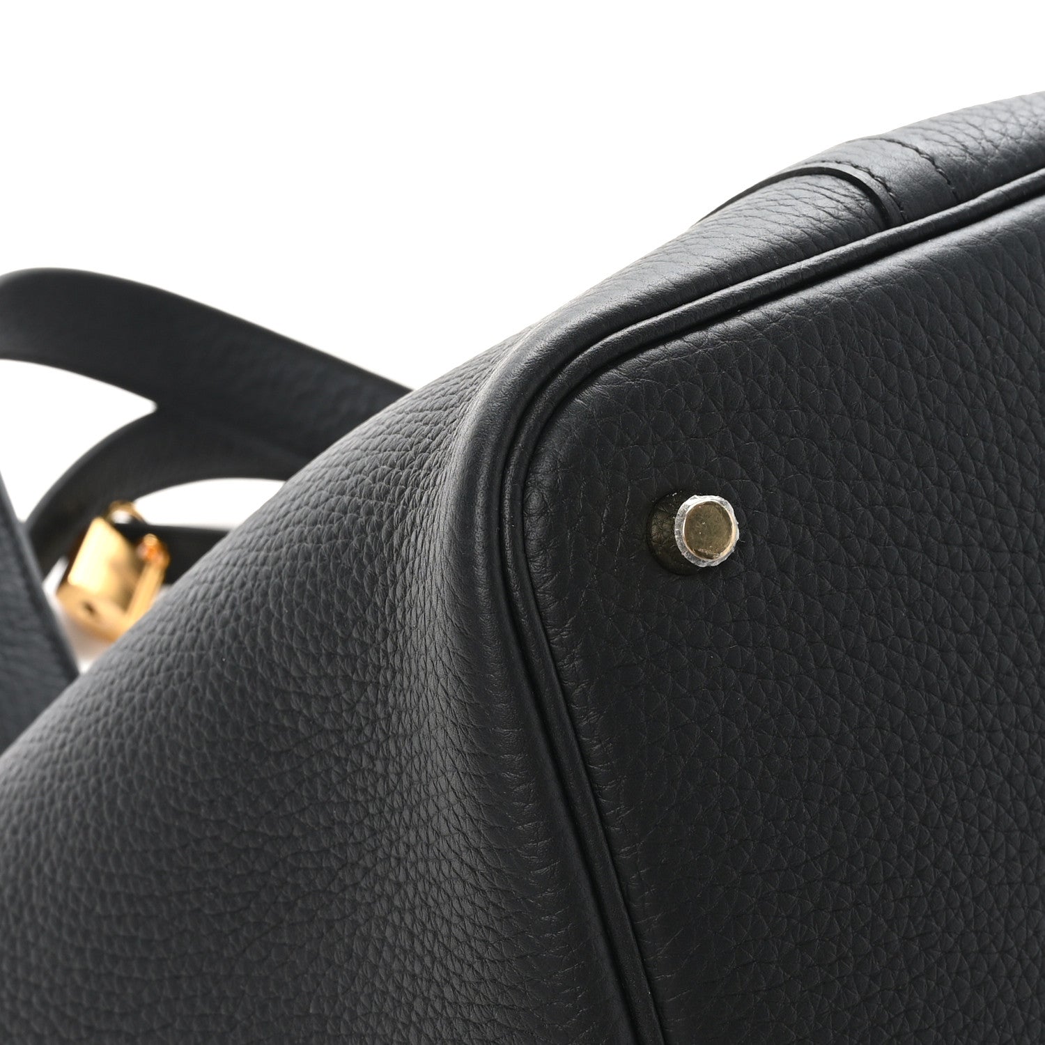 Hermes Taurillon Clemence Picotin Lock 22 MM Black 9 of 13