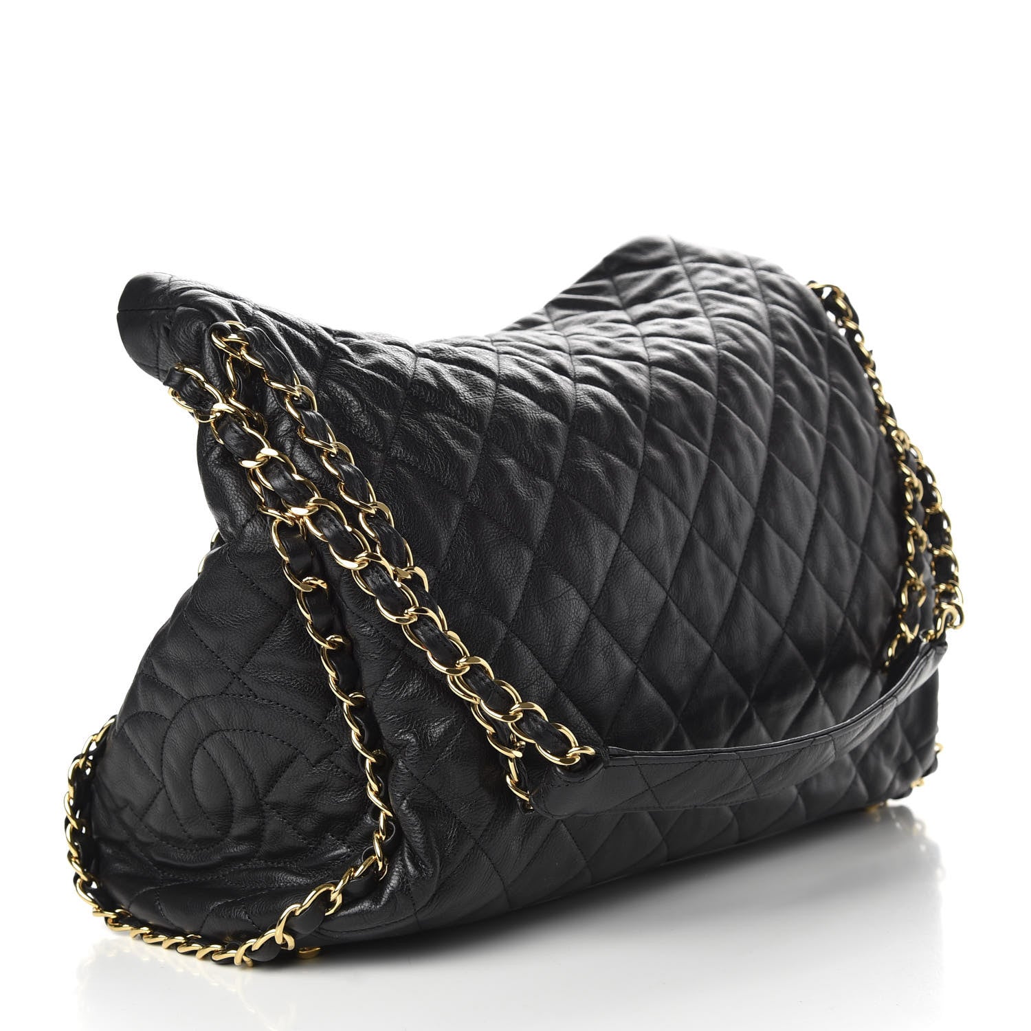 Chanel Calfskin Quilted Large Chain Me Hobo Black 3 of 10