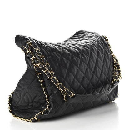 Chanel Calfskin Quilted Large Chain Me Hobo Black 3 of 10