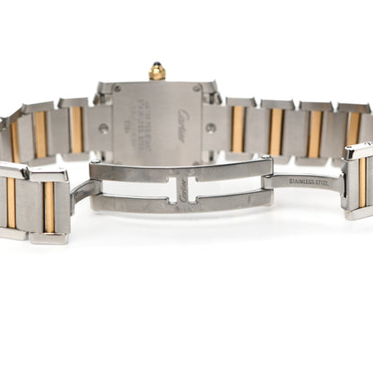 Cartier Stainless Steel 18K Yellow Gold 20mm Tank Francaise Quartz Watch 5 of 6