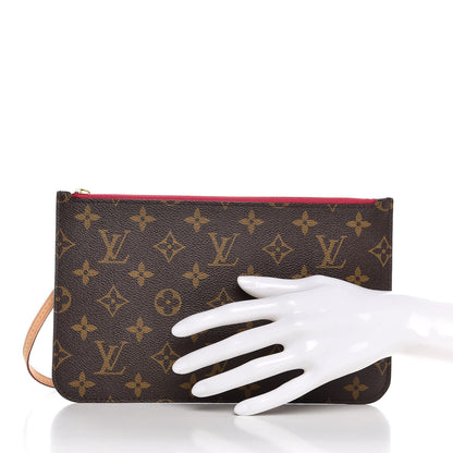 Louis Vuitton Monogram Neverfull MM GM Pochette Pivoine 2 of 8