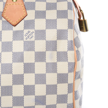 Louis Vuitton Damier Azur Speedy 30 17 of 20
