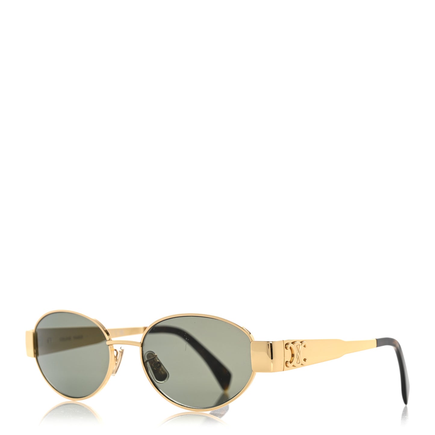 Metal Triomphe 01 Sunglasses CL40235U Gold Green