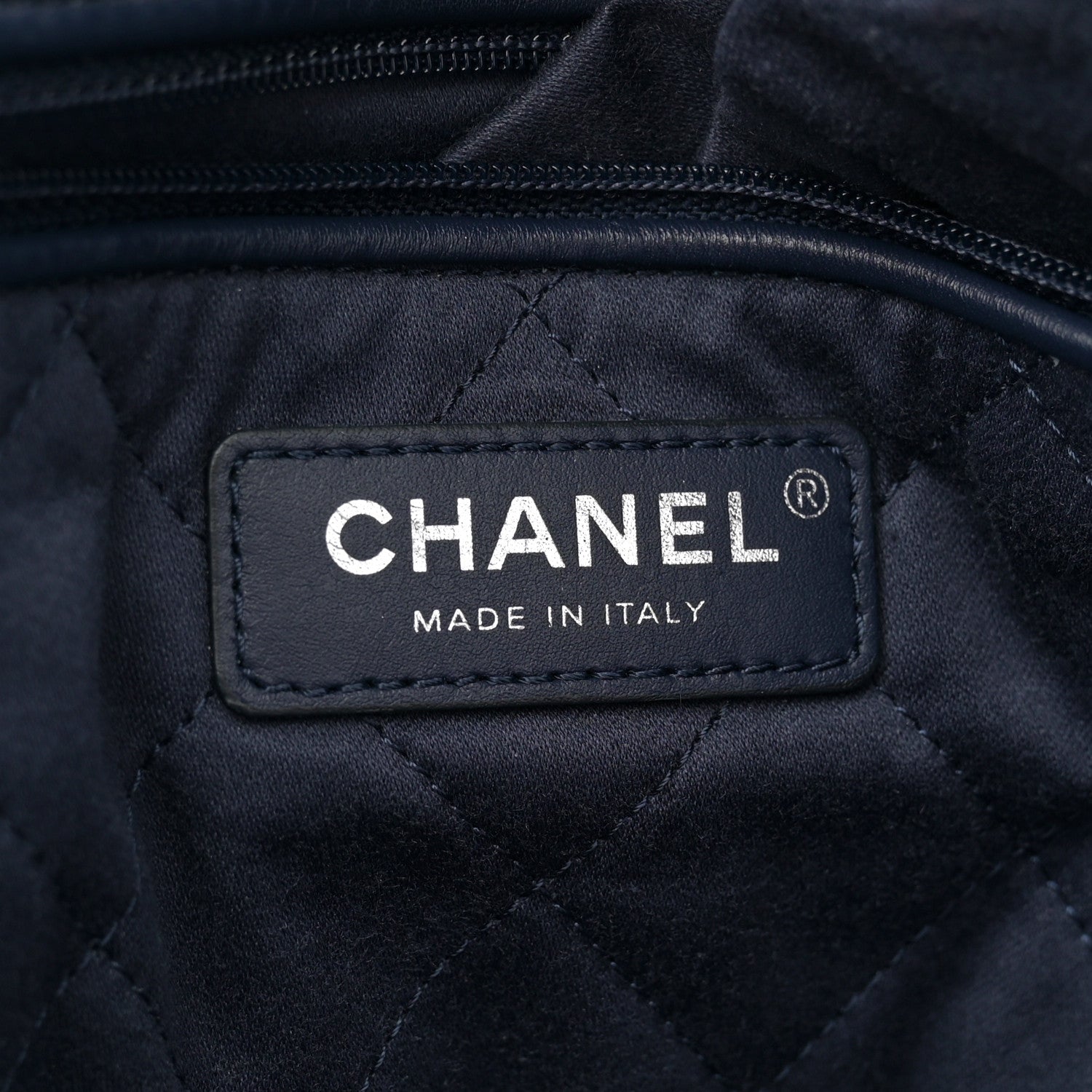 Chanel Metallic Calfskin Quilted Small Chanel 22 Navy Blue 7 of 11