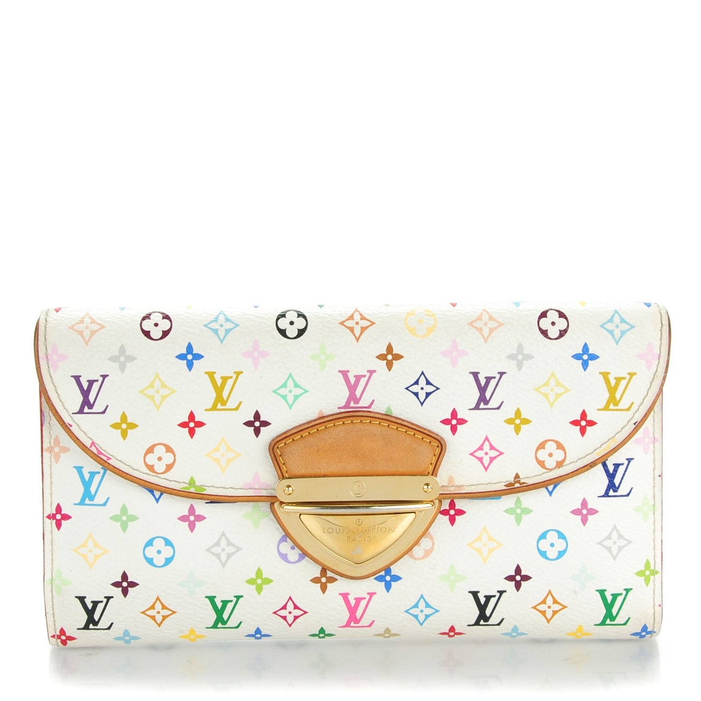 Monogram Multicolor Eugenie Wallet White Litchi