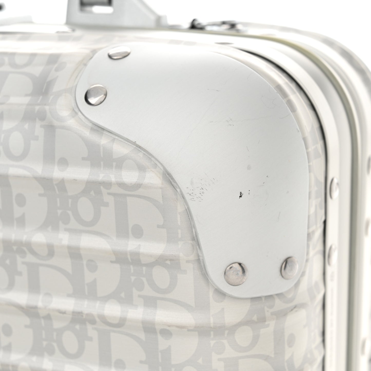 X RIMOWA Aluminum Oblique Hand Case Grey