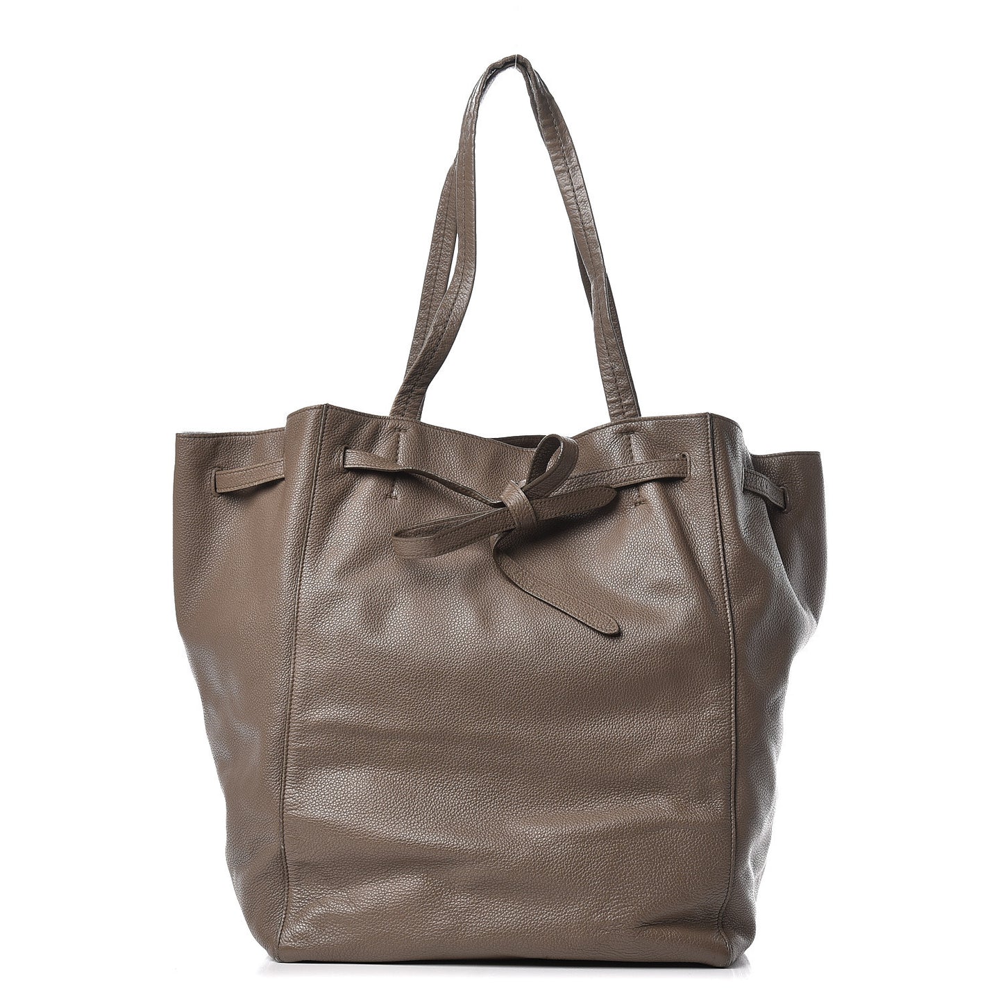 Soft Grained Calfskin Medium Belt Cabas Phantom Taupe