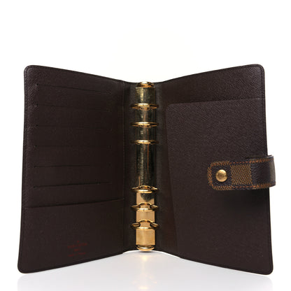 Louis Vuitton Damier Ebene Medium Ring Agenda Cover 5 of 8