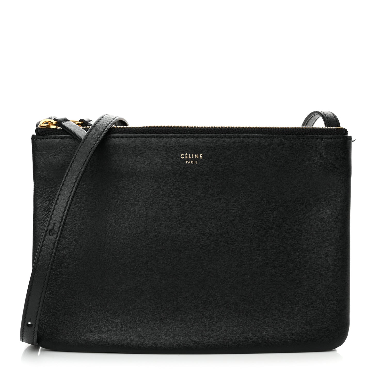Lambskin Small Trio Crossbody Bag Black