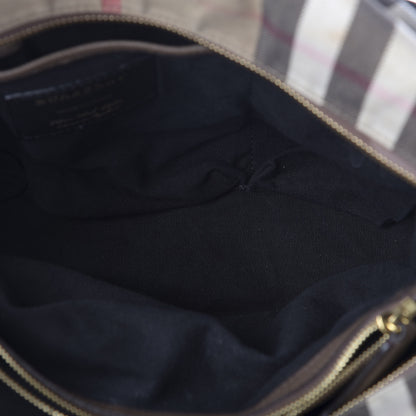 Burberry Grainy Calfskin House Check Mason Diaper Tote 5 of 31
