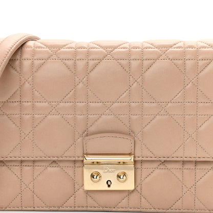 Christian Dior Pearly Lambskin Cannage Miss Dior Promenade Pouch Biege 9 of 11