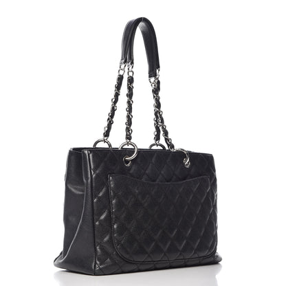 Chanel Caviar Quilted Grand Shopping Tote GST Black 3 of 15