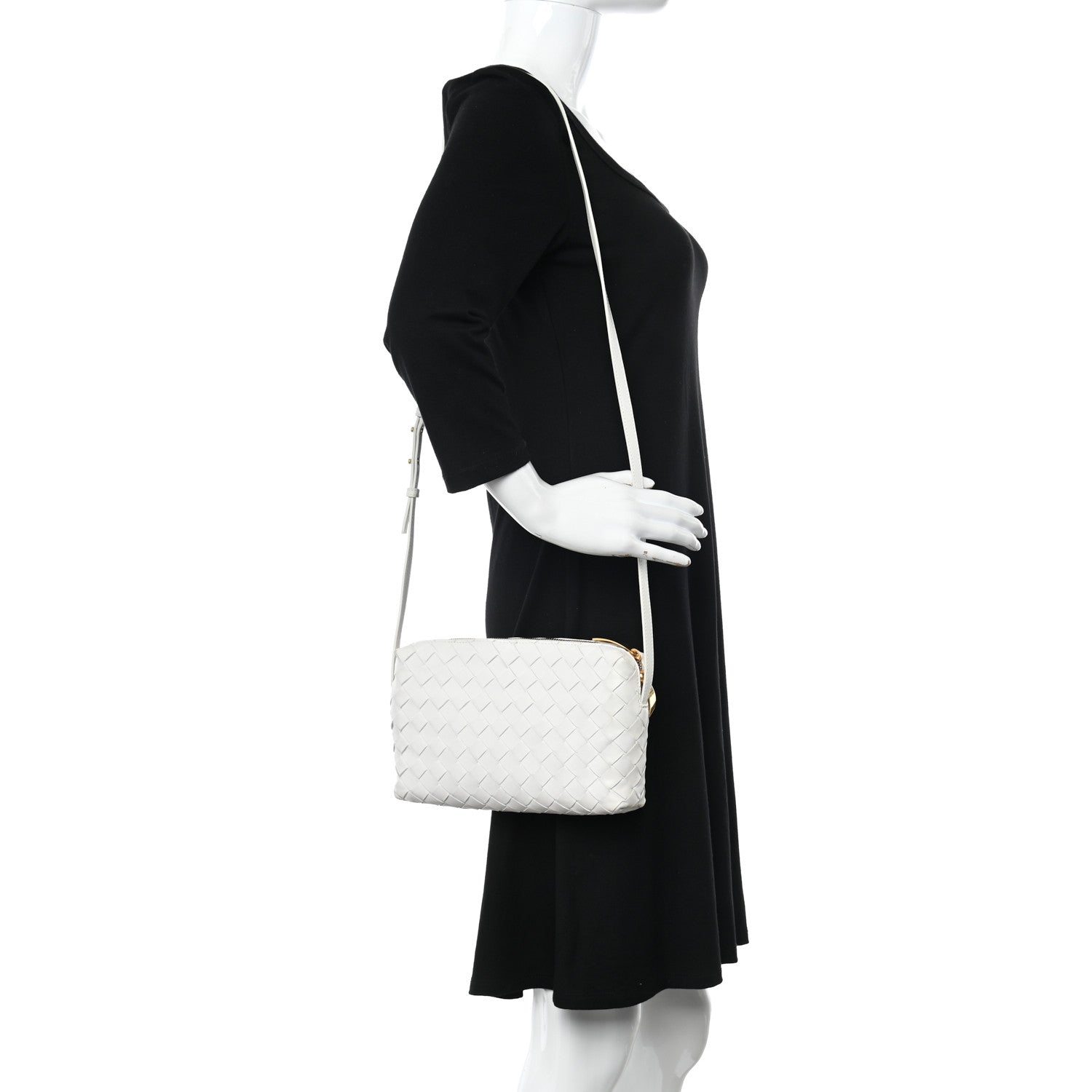 Bottega Veneta Nappa Intrecciato Crossbody White 2 of 10