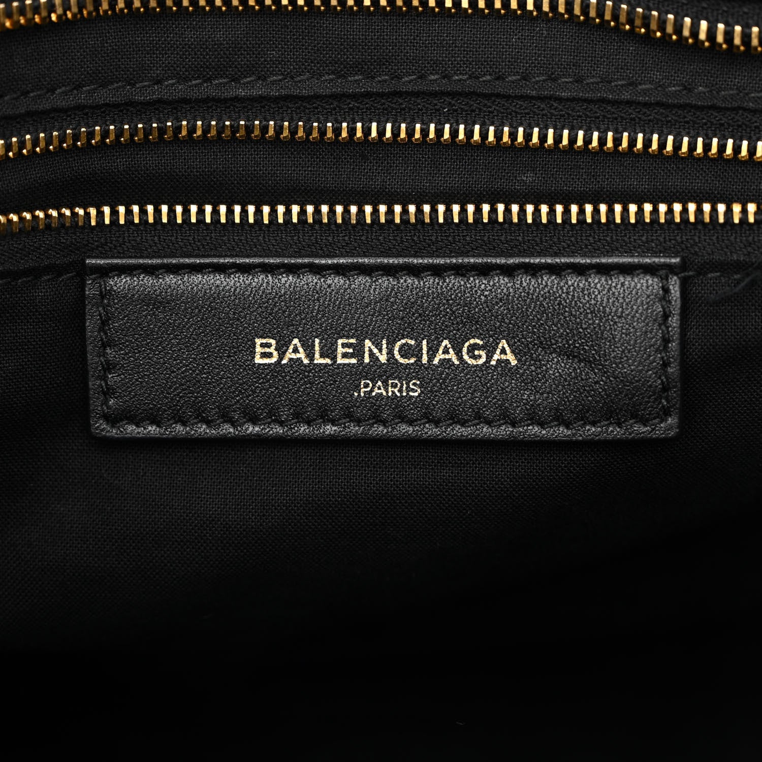 Balenciaga Chevre Gold Metallic Edge Hardware City Black 8 of 12