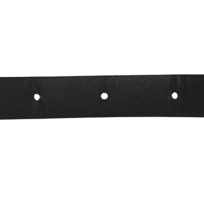 Chanel Calfskin Crystal Chain Logo Belt 75 30 Black 4 of 8