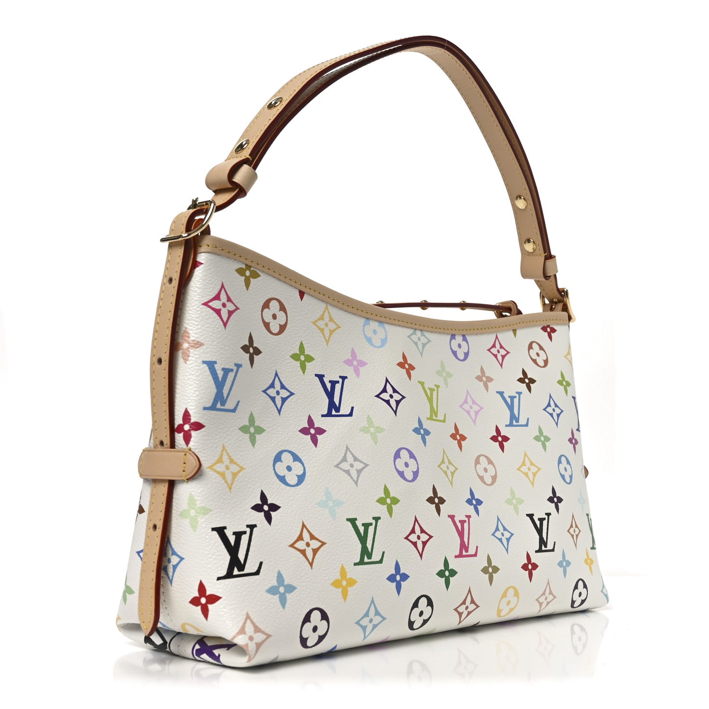 LV X TM Monogram Multicolor CarryAll East West White