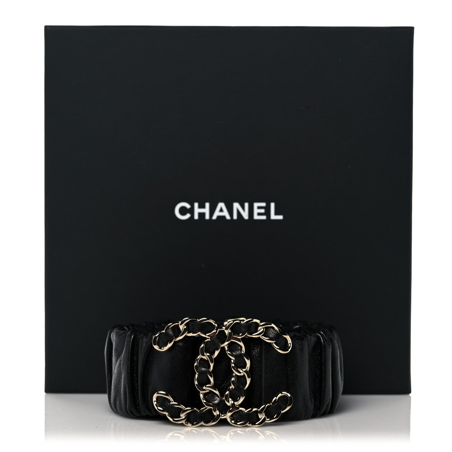 Chanel Lambskin CC Belt 90 Black 5 of 5