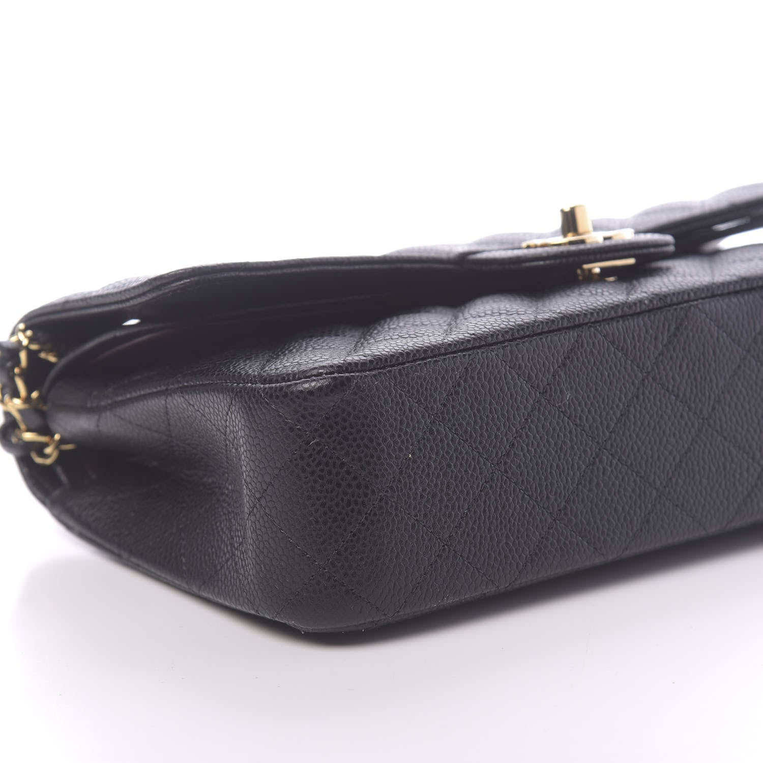 Chanel Caviar Quilted Medium Double Flap Black 8 of 11