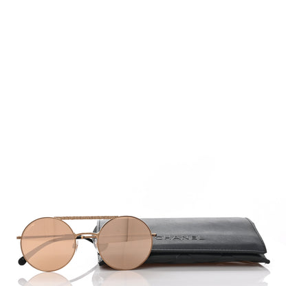 Chanel Metal Winter Round Sunglasses 4232 Gold 8 of 8