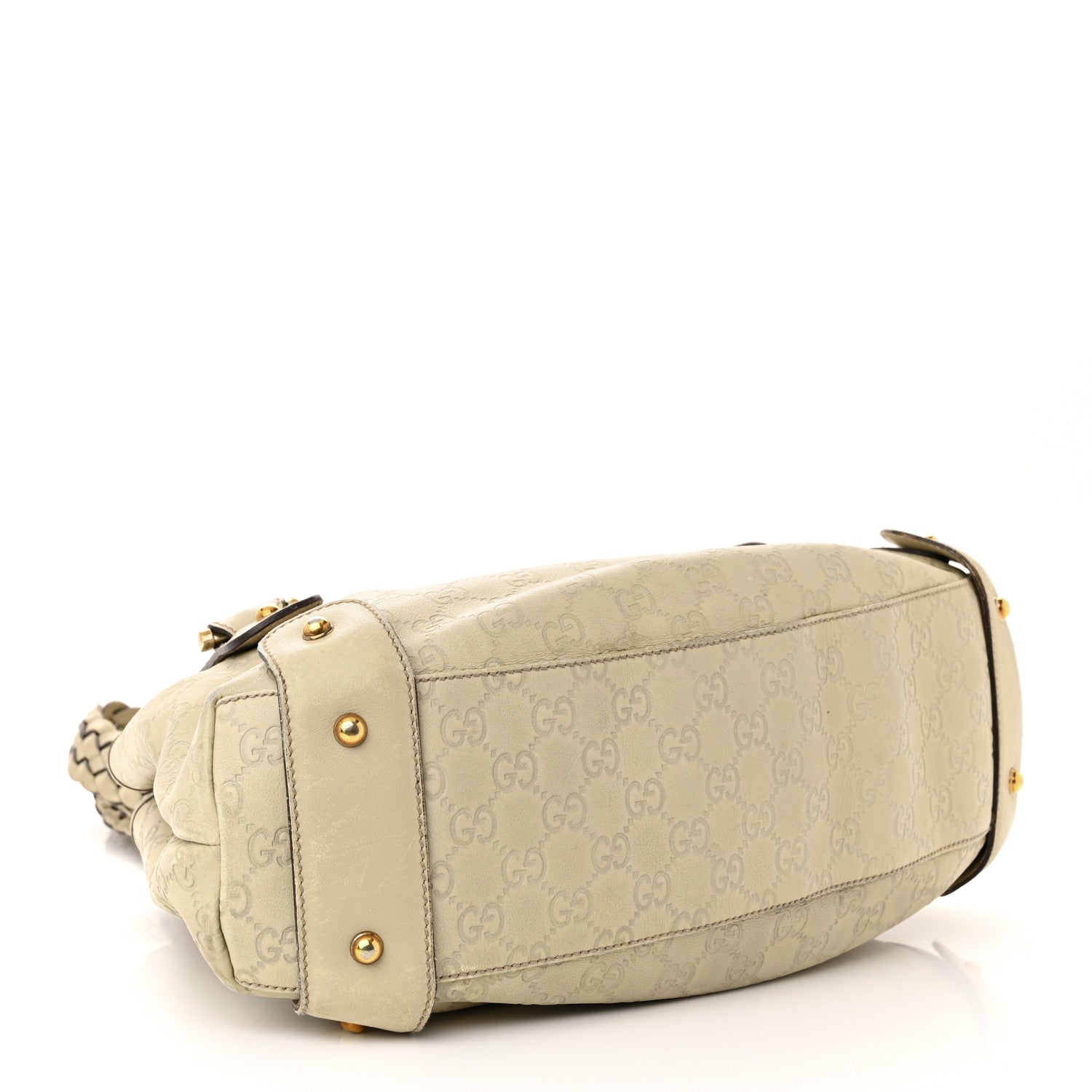 Gucci Guccissima Small Pelham Shoulder Bag Off White 4 of 11