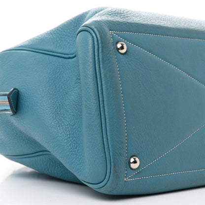 Hermes Taurillon Clemence Victoria II 35 Blue Jean 9 of 14