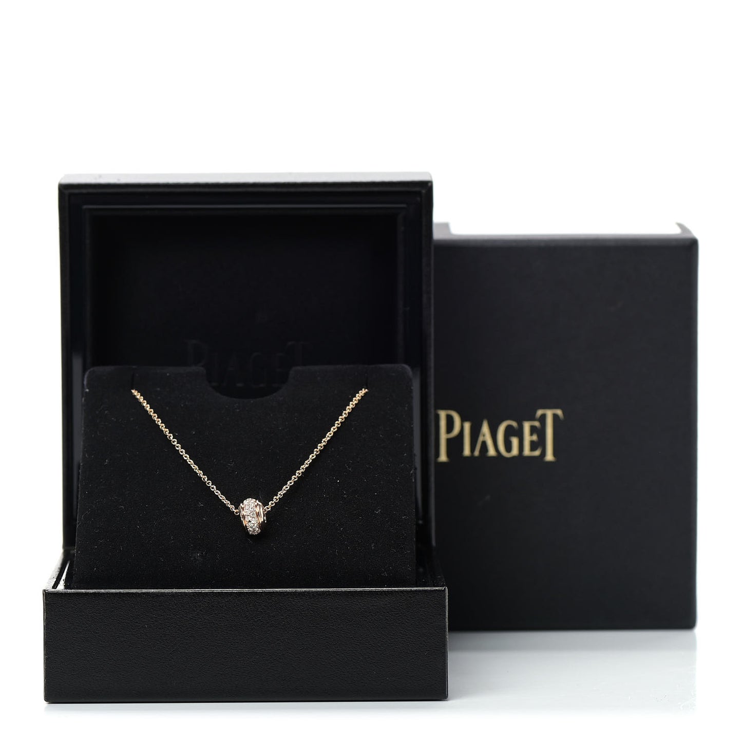 18K Rose Gold Diamond Possession Pendant Necklace