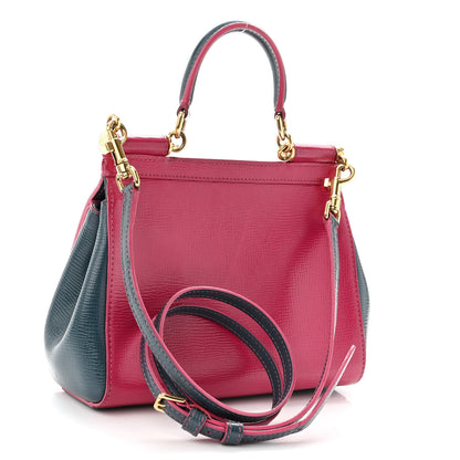 Dolce & Gabbana Dauphine Small Tricolor Miss Sicily Satchel Pink 3 of 10