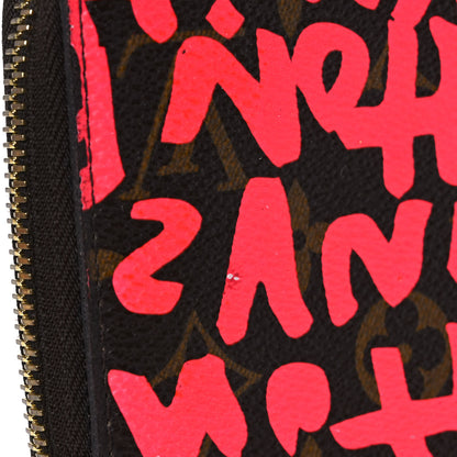 Louis Vuitton Monogram Graffiti Zippy Wallet Fuchsia 10 of 10