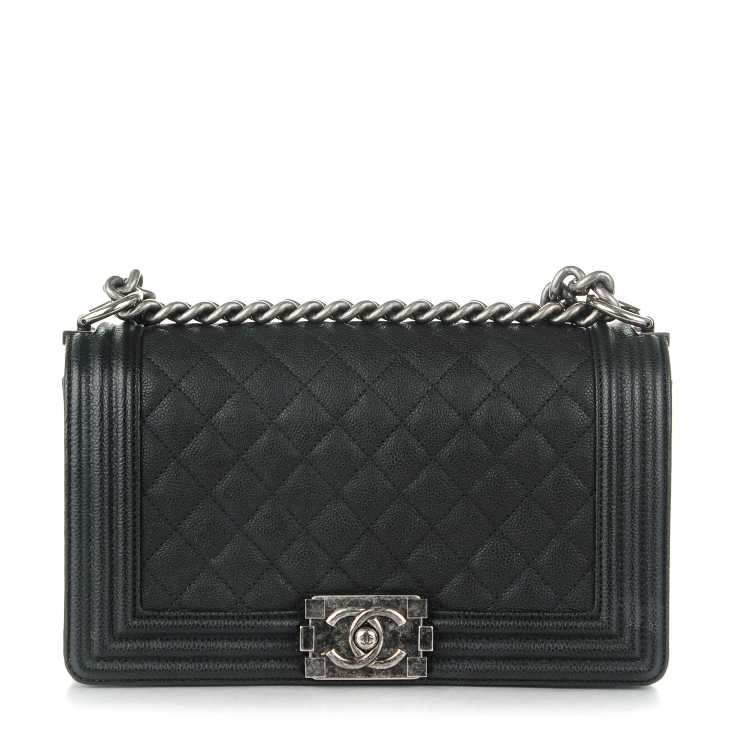 Chanel Caviar Quilted Medium Boy Flap Black 1 of 8