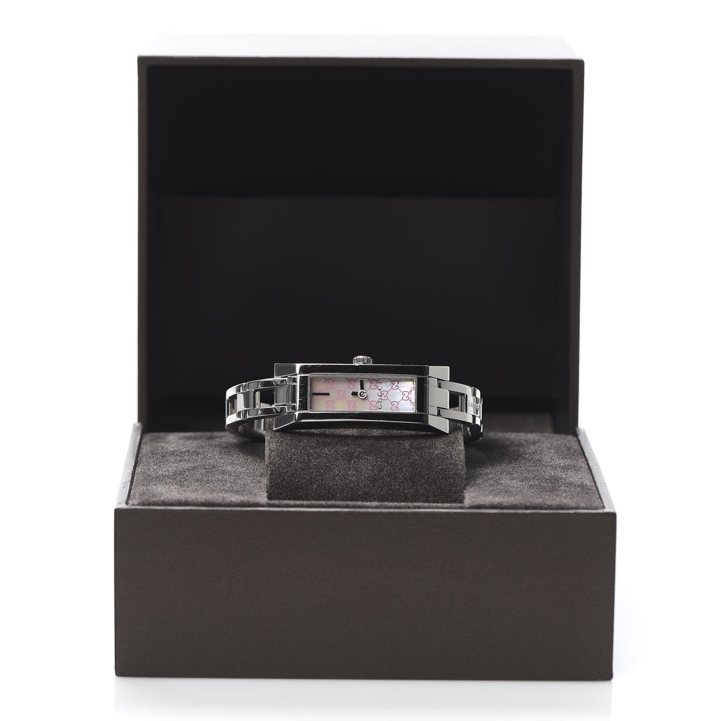 Stainless Steel Pink Mother of Pearl 14mm 110 G-Link Quartz Watch