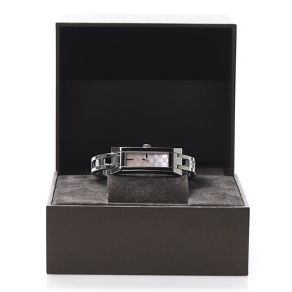 Gucci Stainless Steel Pink Mother of Pearl 14mm 110 G-Link Quartz Watch 7 of 7