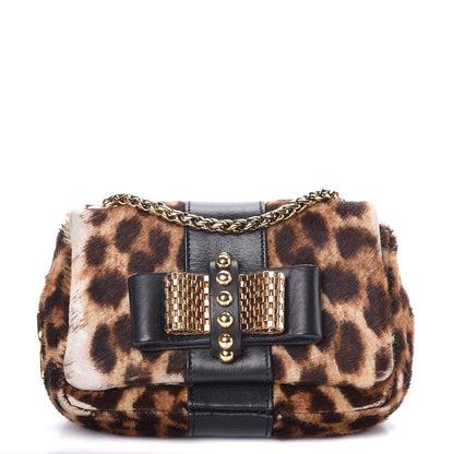 Christian Louboutin Calf Hair Leopard Print Sweet Charity Crossbody Bag 1 of 12