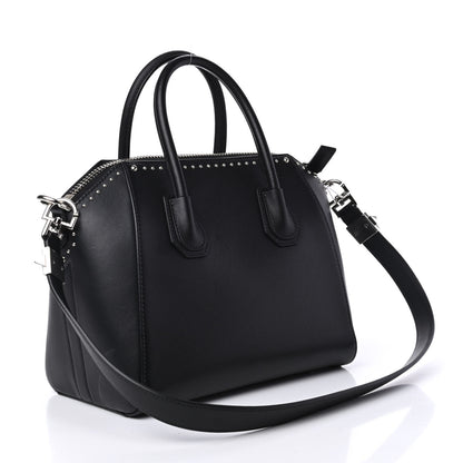 Givenchy Calfskin Medium Studded Antigona Black 2 of 4