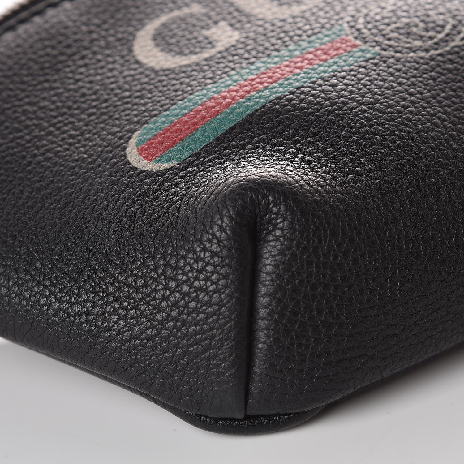 Gucci Grained Calfskin Small Logo Belt Bag Black 8 of 9