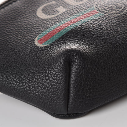 Gucci Grained Calfskin Small Logo Belt Bag Black 8 of 9