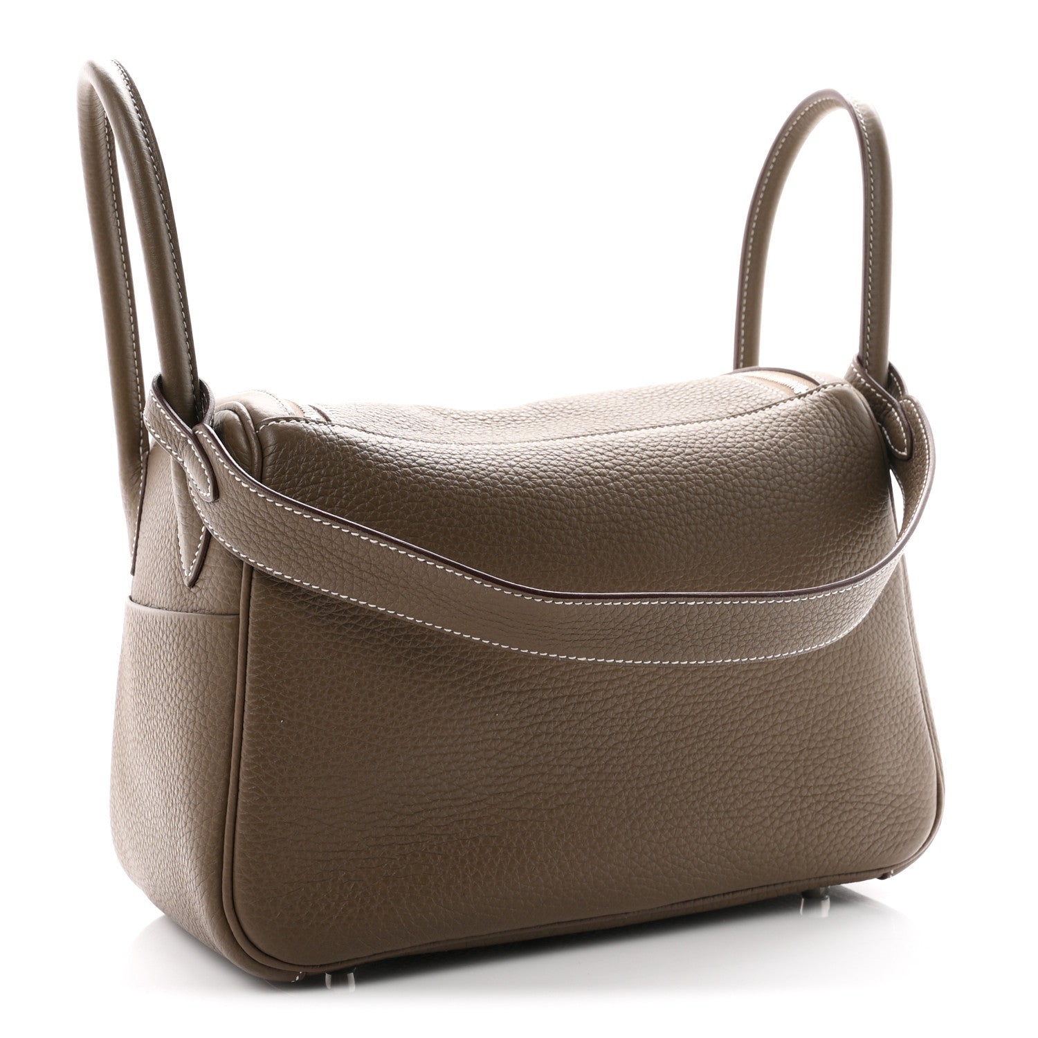 Hermes Taurillon Clemence Lindy 26 Etoupe 3 of 11