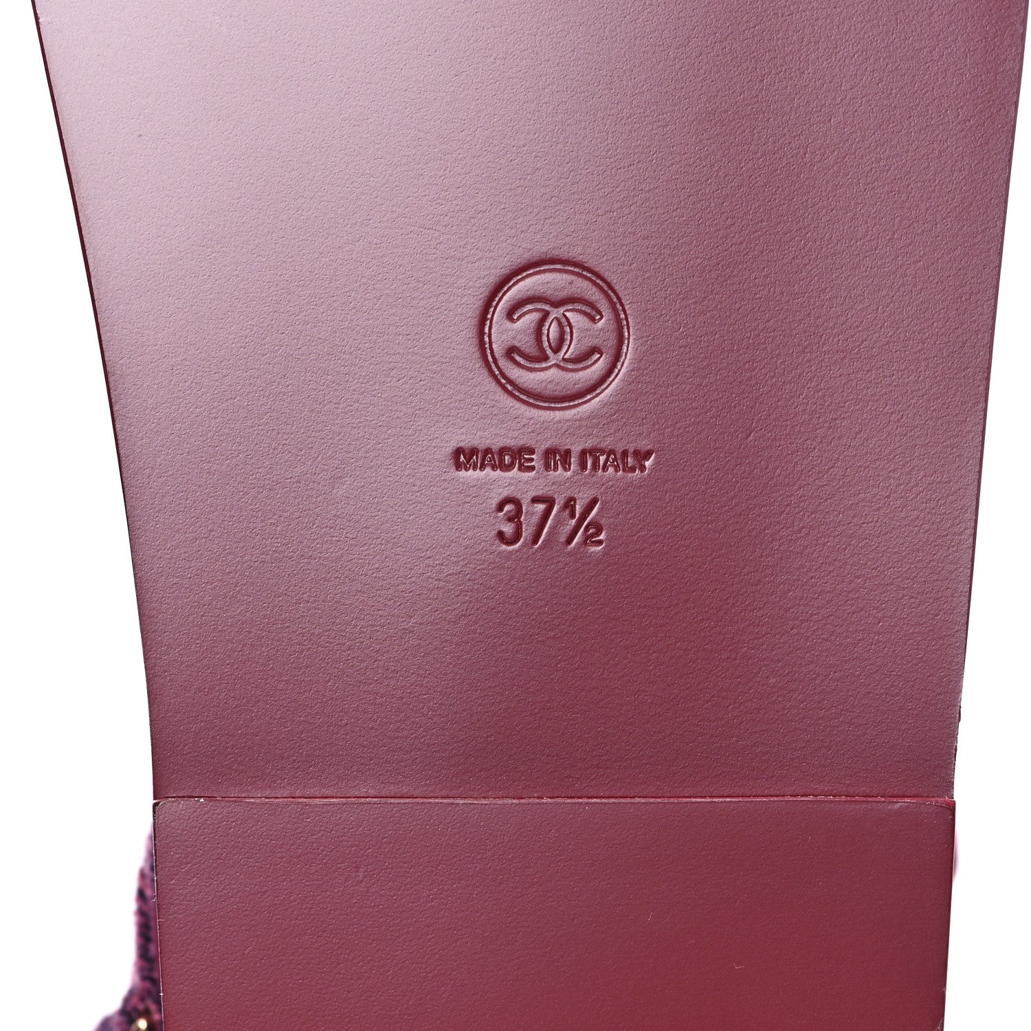 Chanel Velvet Velcro Dad Sandals 37.5 Pink 7 of 10
