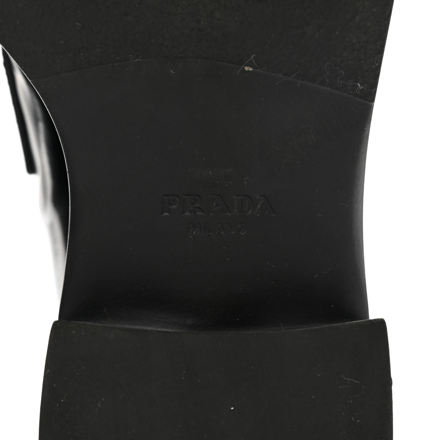 Spazzolato Metal Triangle Logo 50mm Loafers 39 Black