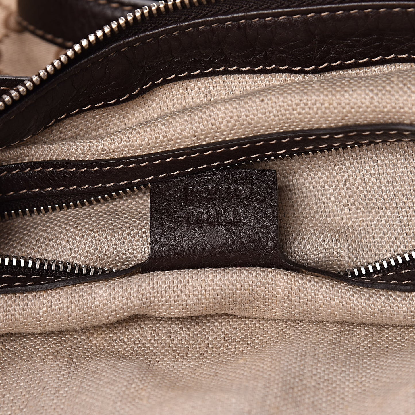 Monogram Large Icon Bit Top Handle Bag Brown