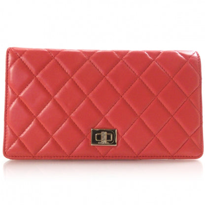 Chanel Lambskin Quilted Reissue Wallet Red 1 of 9