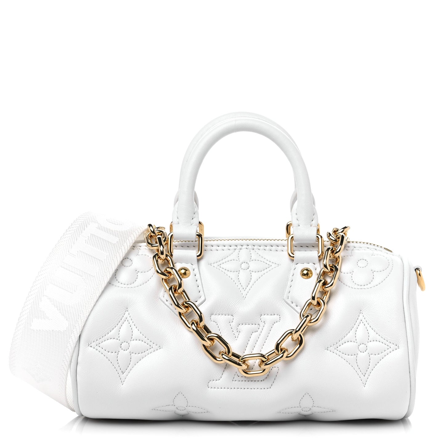 Calfskin Bubblegram Papillon BB Snow White
