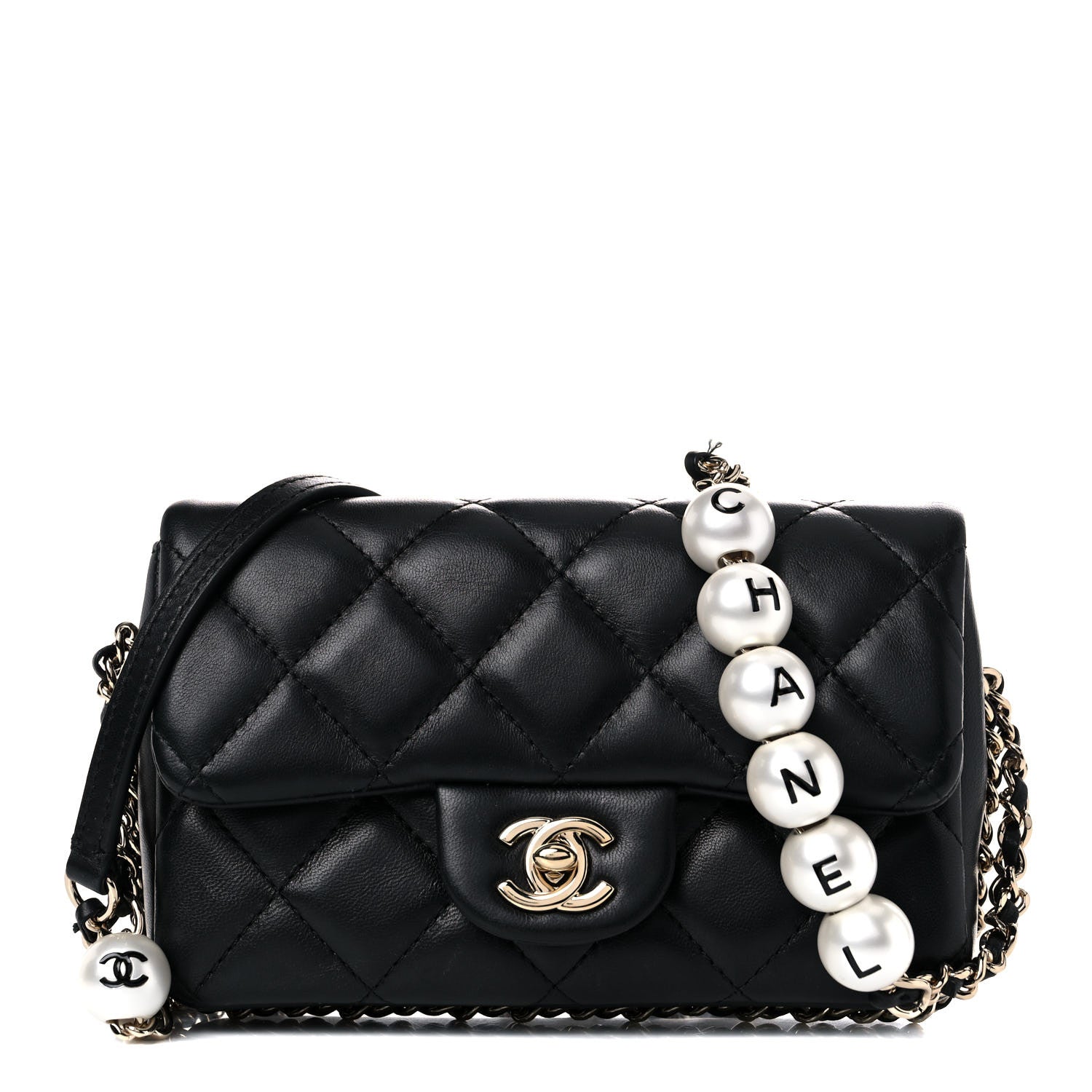 Chanel Lambskin Quilted Mini My Precious Flap Black 1 of 12