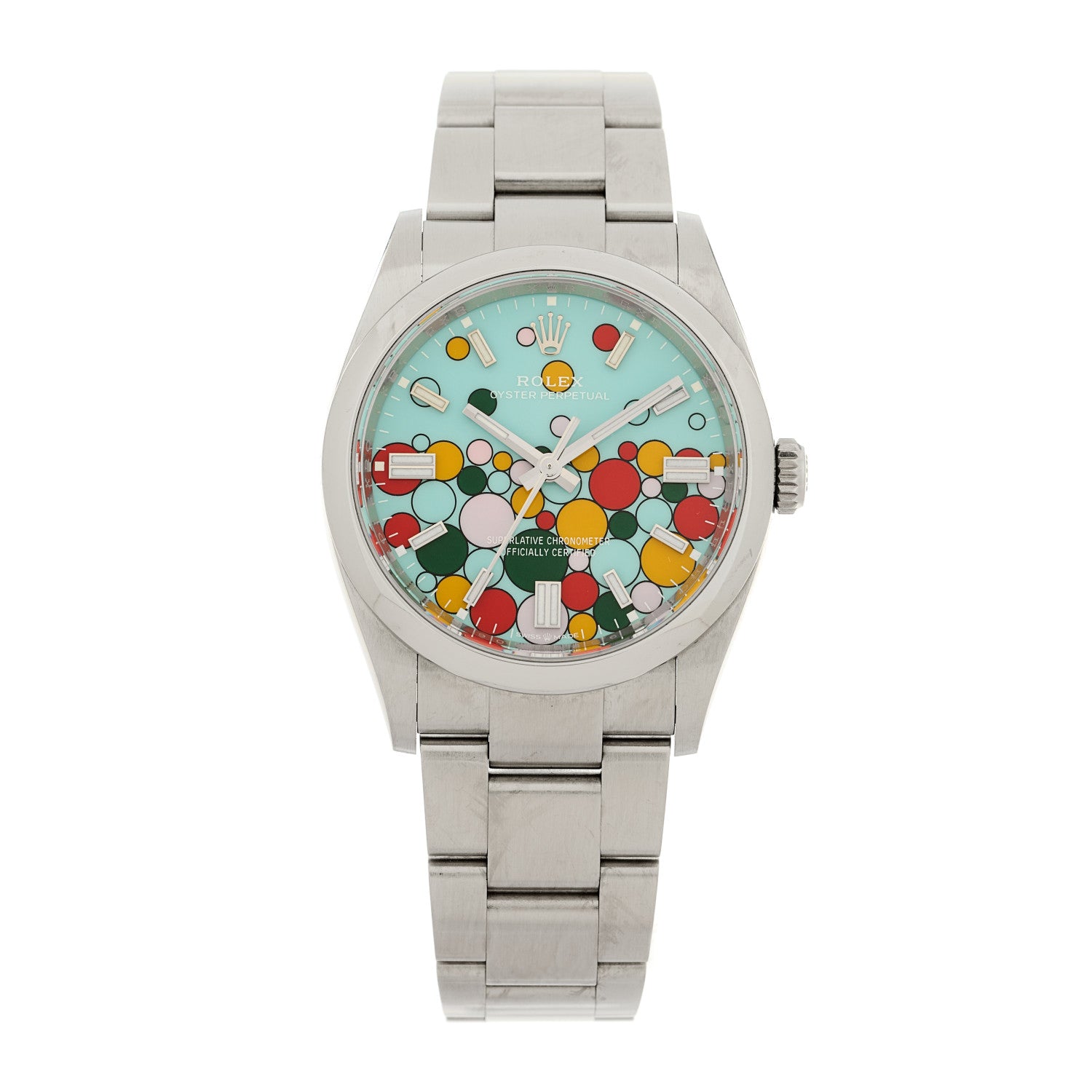 Rolex Stainless Steel 36mm Oyster Perpetual Watch Celebration Dial 126000 1 of 5