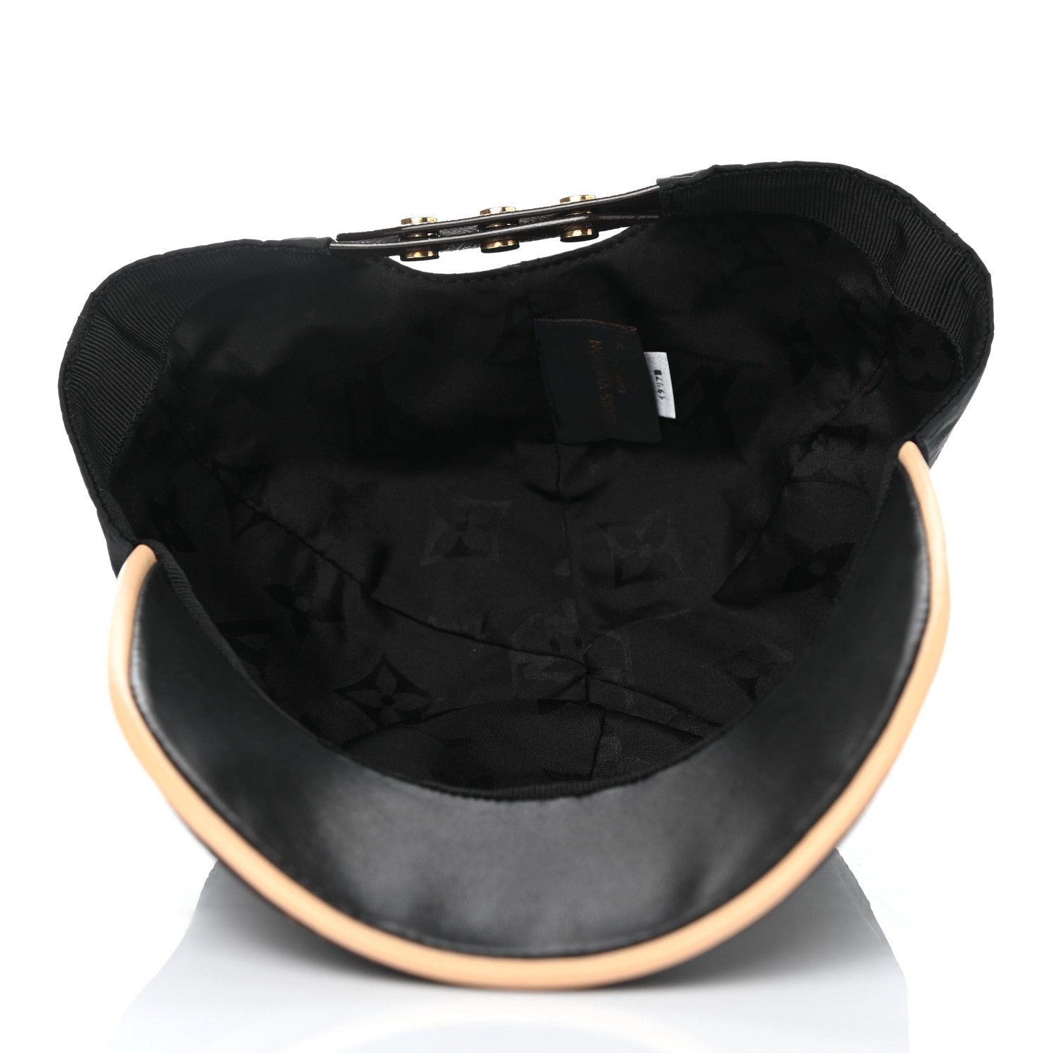 Louis Vuitton Polyester Silk Monogram LV Get Ready Cap M Black 4 of 4