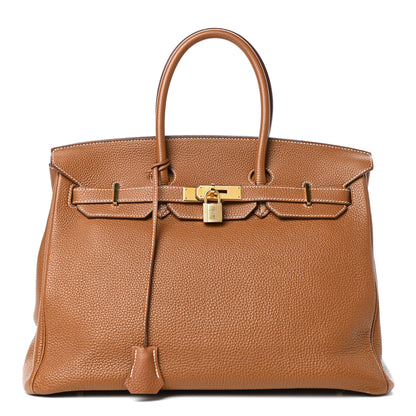 Hermes Togo Birkin 35 Gold 1 of 42