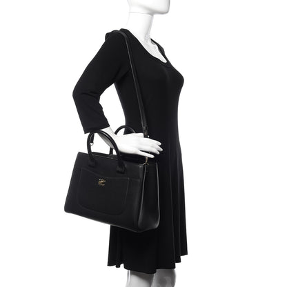 Chanel Grained Calfskin Small Neo Executive Shopper Tote Black 2 of 11