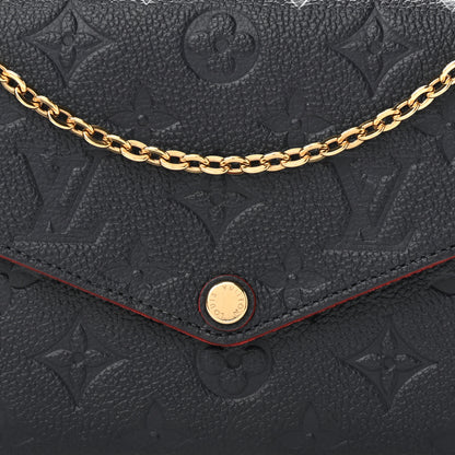 Louis Vuitton Empreinte Pochette Felicie Chain Wallet Marine Rouge 13 of 13