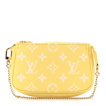 Louis Vuitton Empreinte Monogram Mini Pochette Accessories Lemon Curd Yellow 2 of 14